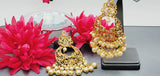 Designer Most Trendy Latest Collection In Reverse Kundan Big Earrings Set