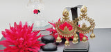 Extremely Incredible High Quality Latest Designer Collection In Kundan Pearl Drop Earrings Set
