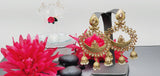 Extremely Incredible High Quality Latest Designer Collection In Kundan Pearl Drop Earrings Set