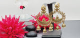 Extremely Incredible High Quality Latest Designer Collection In Kundan Pearl Drop Earrings Set