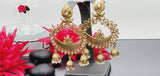 Extremely Incredible High Quality Latest Designer Collection In Kundan Pearl Drop Earrings Set