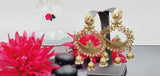 Extremely Incredible High Quality Latest Designer Collection In Kundan Pearl Drop Earrings Set