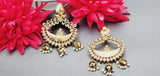 Extremely Incredible High Quality Latest Designer Collection In Kundan Pearl Drop Earrings Set