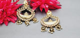 Extremely Incredible High Quality Latest Designer Collection In Kundan Pearl Drop Earrings Set