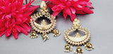 Extremely Incredible High Quality Latest Designer Collection In Kundan Pearl Drop Earrings Set