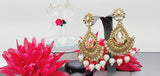Latest Stylish Collection In Indian Reverse Kundan Earrings Set