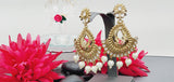 Latest Stylish Collection In Indian Reverse Kundan Earrings Set