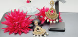 Latest Stylish Collection In Indian Reverse Kundan Earrings Set