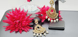 Latest Stylish Collection In Indian Reverse Kundan Earrings Set