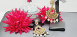 Latest Stylish Collection In Indian Reverse Kundan Earrings Set