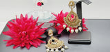 Latest Stylish Collection In Indian Reverse Kundan Earrings Set