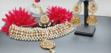 Adorn Yourself With High Quality Latest Designer Indian Kundan Choker Necklace Set