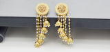 Extremely Elegant High Quality Studded Drop Kundan Indian Big Earrings Set