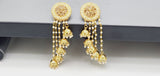 Extremely Elegant High Quality Studded Drop Kundan Indian Big Earrings Set
