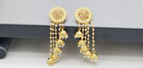Extremely Elegant High Quality Studded Drop Kundan Indian Big Earrings Set