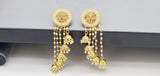 Extremely Elegant High Quality Studded Drop Kundan Indian Big Earrings Set
