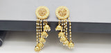 Extremely Elegant High Quality Studded Drop Kundan Indian Big Earrings Set