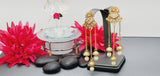 Boutique Piece Latest Designer High Quality Collection In Indian Kundan Drop Earrings Set