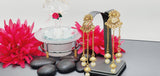 Boutique Piece Latest Designer High Quality Collection In Indian Kundan Drop Earrings Set