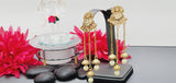 Boutique Piece Latest Designer High Quality Collection In Indian Kundan Drop Earrings Set