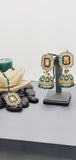 Modish High Quality Latest Artistic Design In Indian Kundan Jhumka Tikka Earrings Set