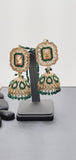 Modish High Quality Latest Artistic Design In Indian Kundan Jhumka Tikka Earrings Set