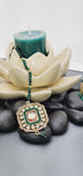 Modish High Quality Latest Artistic Design In Indian Kundan Jhumka Tikka Earrings Set