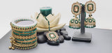 Modish High Quality Latest Artistic Design In Indian Kundan Jhumka Tikka Earrings Set