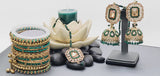 Modish High Quality Latest Artistic Design In Indian Kundan Jhumka Tikka Earrings Set