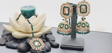 Modish High Quality Latest Artistic Design In Indian Kundan Jhumka Tikka Earrings Set