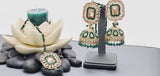 Modish High Quality Latest Artistic Design In Indian Kundan Jhumka Tikka Earrings Set