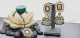 Modish High Quality Latest Artistic Design In Indian Kundan Jhumka Tikka Earrings Set