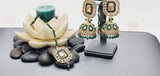 Modish High Quality Latest Artistic Design In Indian Kundan Jhumka Tikka Earrings Set