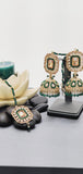 Modish High Quality Latest Artistic Design In Indian Kundan Jhumka Tikka Earrings Set