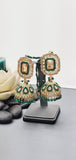 Modish High Quality Latest Artistic Design In Indian Kundan Jhumka Tikka Earrings Set