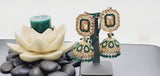 Modish High Quality Latest Artistic Design In Indian Kundan Jhumka Tikka Earrings Set