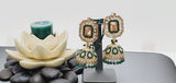 Modish High Quality Latest Artistic Design In Indian Kundan Jhumka Tikka Earrings Set