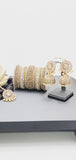 Extremely Incredible High Quality Latest Artistic Design Indian Kundan Jhumka Tikka Earrings Set