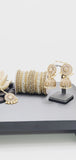 Extremely Incredible High Quality Latest Artistic Design Indian Kundan Jhumka Tikka Earrings Set