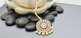 Extremely Incredible High Quality Latest Artistic Design Indian Kundan Jhumka Tikka Earrings Set