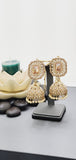 Most Trendy Superior Quality Latest Designer Collection In Indian Kundan Jhumka Tikka Earrings Set