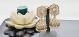 Most Trendy Superior Quality Latest Designer Collection In Indian Kundan Jhumka Tikka Earrings Set
