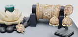 Most Trendy Superior Quality Latest Designer Collection In Indian Kundan Jhumka Tikka Earrings Set