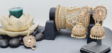 Most Trendy Superior Quality Latest Designer Collection In Indian Kundan Jhumka Tikka Earrings Set