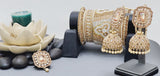 Most Trendy Superior Quality Latest Designer Collection In Indian Kundan Jhumka Tikka Earrings Set