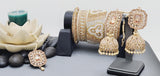 Most Trendy Superior Quality Latest Designer Collection In Indian Kundan Jhumka Tikka Earrings Set