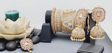 Most Trendy Superior Quality Latest Designer Collection In Indian Kundan Jhumka Tikka Earrings Set