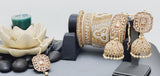 Most Trendy Superior Quality Latest Designer Collection In Indian Kundan Jhumka Tikka Earrings Set