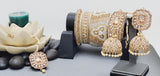 Most Trendy Superior Quality Latest Designer Collection In Indian Kundan Jhumka Tikka Earrings Set