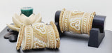 Extremely Beautiful High Quality Latest Designer Collection In Indian Kundan Polki Full  Bangles set